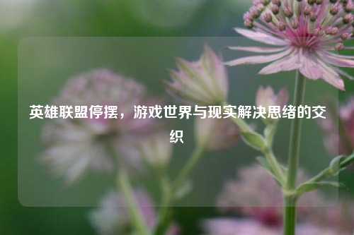 英雄联盟停摆,游戏世界与现实解决思绪的交织