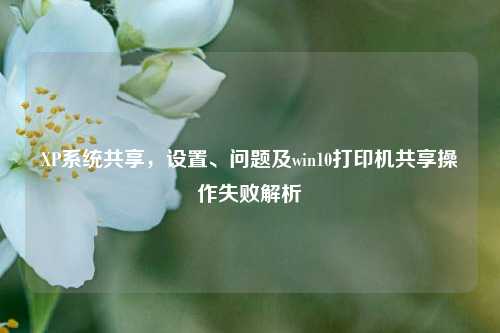 XP系统共享,设置、问题及win10打印机共享操作失败解析