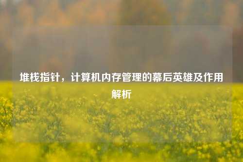 堆栈指针,计算机内存管理的幕后英雄及作用解析