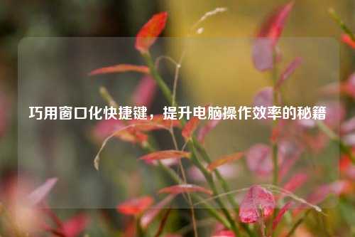 巧用窗口化快捷键,提升电脑操作效率的秘籍