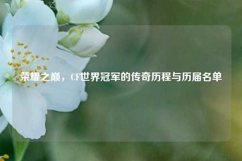 荣耀之巅,CF世界冠军的传奇历程与历届名单