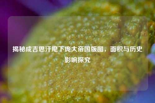 揭秘成吉思汗麾下庞大帝国版图，面积与历史影响探究